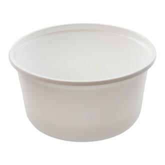 Verpackungsbecher PP 250ml Ø101mm Höhe 48mm weiß