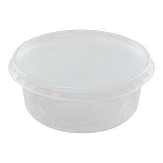 Verpackungsbecher PP mit Deckel 200ml Ø101mm klar