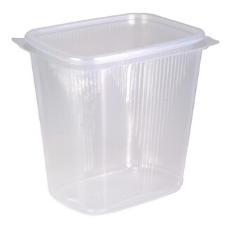 Verpackungsbecher mit Deckel PP 500ml 108x82x97mm klar