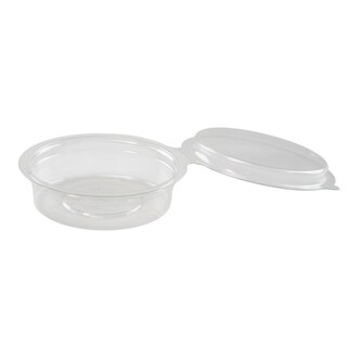 Dressingbecher mit anhängendem Deckel PET 30ml Ø70mm Höhe 19mm transparent