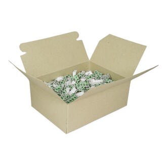 Beutelverschlussclipse 33x8mm breit grün/weiß