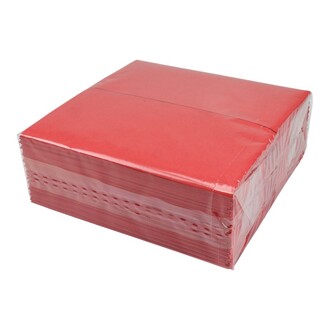 Tissue-Servietten 40x40cm 3-lagig 1/8 Kopffalz rot