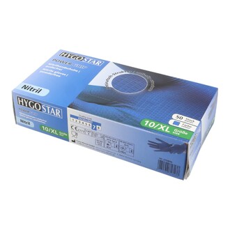 Nitril-Handschuhe XL ungepudert rutschfest blau