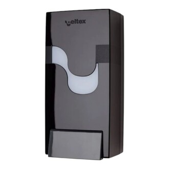  Seifen-Spender celtex 900ml mit Druckknopf nachfüllbar Kunststoff schwarz