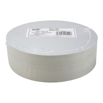 Kartondeckel alukaschiert Ø181mm für Aluminium-Behälter C801L 