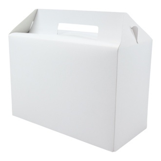 Lunchboxen mit Griff 265x128x180mm Karton weiß