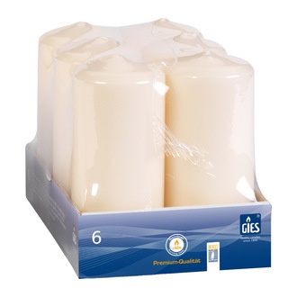 Stumpenkerzen 13cm Ø58mm champagner