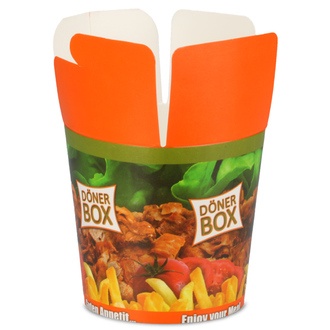 Snackbox 16oz/500ml rund Karton "Dönerbox"