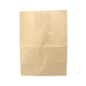 Blockbodenbeutel 26+17x35cm Kraftpapier braun