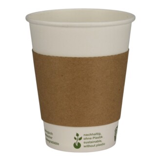 Java Jackets Hartpapier braun recycling für Coffee Cups 8-10oz