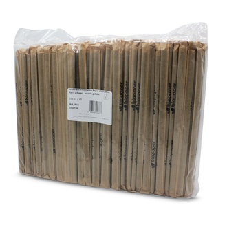 Jumbo Bio-Trinkhalme Papier 25cm Ø8mm Kraftpapier schwarz gehülst