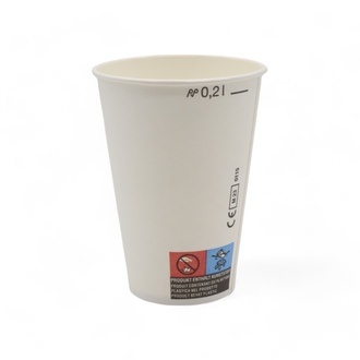 Pappbecher 200ml (Ø70,3mm) weiß