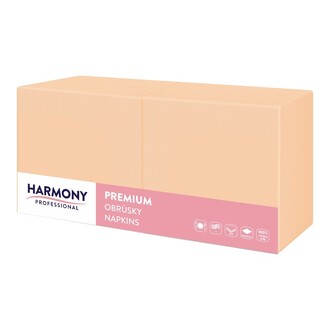 Tissue-Servietten 40x40cm 3-lagig 1/4 Falz apricot