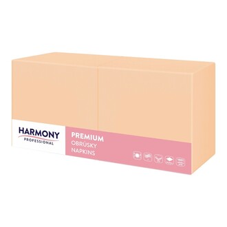 Tissue-Servietten 33x33cm 3-lagig 1/4 Falz apricot