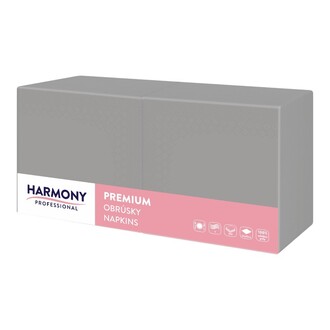 Tissue-Servietten 33x33cm 3-lagig 1/4 Falz hellgrau