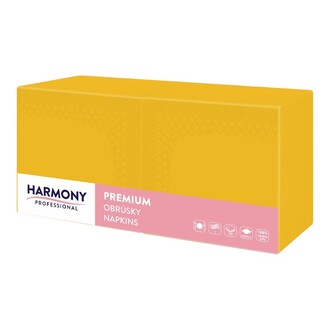 Tissue-Servietten 33x33cm 3-lagig 1/4 Falz gelb
