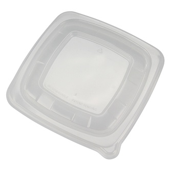Deckel PP für "BePulp"Schale 750+1000ml transparent 19x19cm,Höhe 1,0cm mikrowellengeeignet bis 120°C