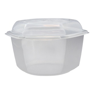 Haushaltsboxen mit anhängendem Deckel PP 1000ml 164x172x104mm sechseckig transparent