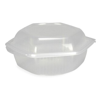 Haushaltsboxen mit anhängendem Deckel PP 375ml 147x142x39mm sechseckig transparent