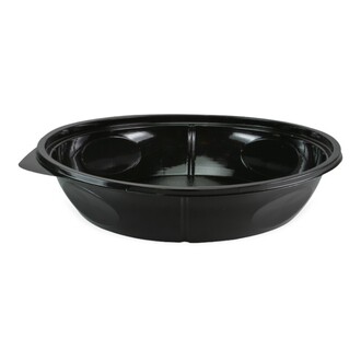 Salatschalen PET 900ml rund Ø220mm Höhe 40mm schwarz