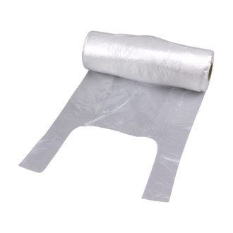 Knotenbeutel HDPE 5kg 220+120x480mm 8my Rolle transparent
