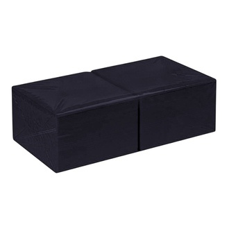 Tissue-Servietten schwarz 33x33cm 1/4 Falz 2-lagig Premium