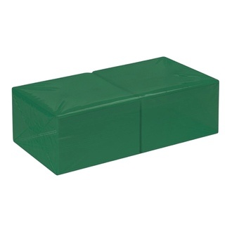 Tissue-Servietten dunkelgrün 38x38cm 1/4 Falz 2-lagig Premium