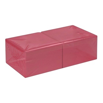 Tissue-Servietten rot 38x38cm 1/4 Falz 2-lagig P/P Soft Premium