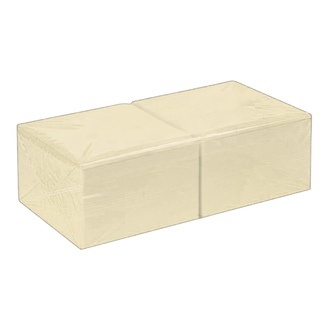 Tissue-Servietten vanille 38x38cm 1/4 Falz 2-lagig P/P Soft Premium