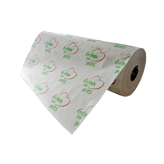 Secare-Rollen 50cm Kraft-Papier 35g/m² weiß "Gönn' Dir was" 10kg / Rolle