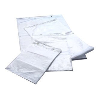 Abrissbeutel HDPE 200x280mm T10 geblockt transparent