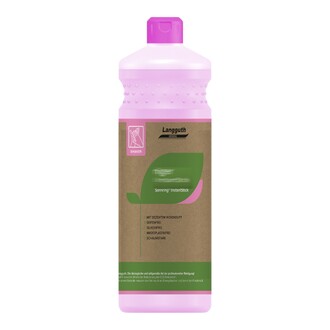 Rundflasche natur mit Etikett 1000ml für Handspülmittel EC15