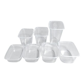 Mehrweg-Verpackungsbecher PP 200ml 108x82x40mm transparent glatt