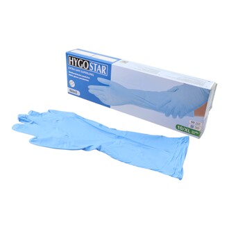 Nitril-Handschuhe XL ungepudert 40cm blau