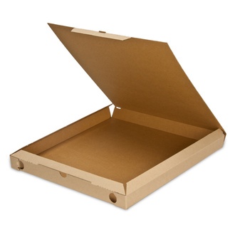 Pizzakarton 32x32x3cm Modell: "Cuboxale" Qualität: Standard braun (innen-/außenseitig) unbedruckt