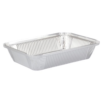 Aluminium-Behälter 930ml eckig 219x158x38mm - R84L