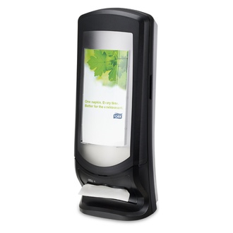Dispospender Tork N4 schwarz (Steh- oder Wandspender) für 450/900 Interfold Servietten - T272211