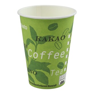 Bio-Coffee-Cups 7oz/180ml (Ø70mm) grün PLA