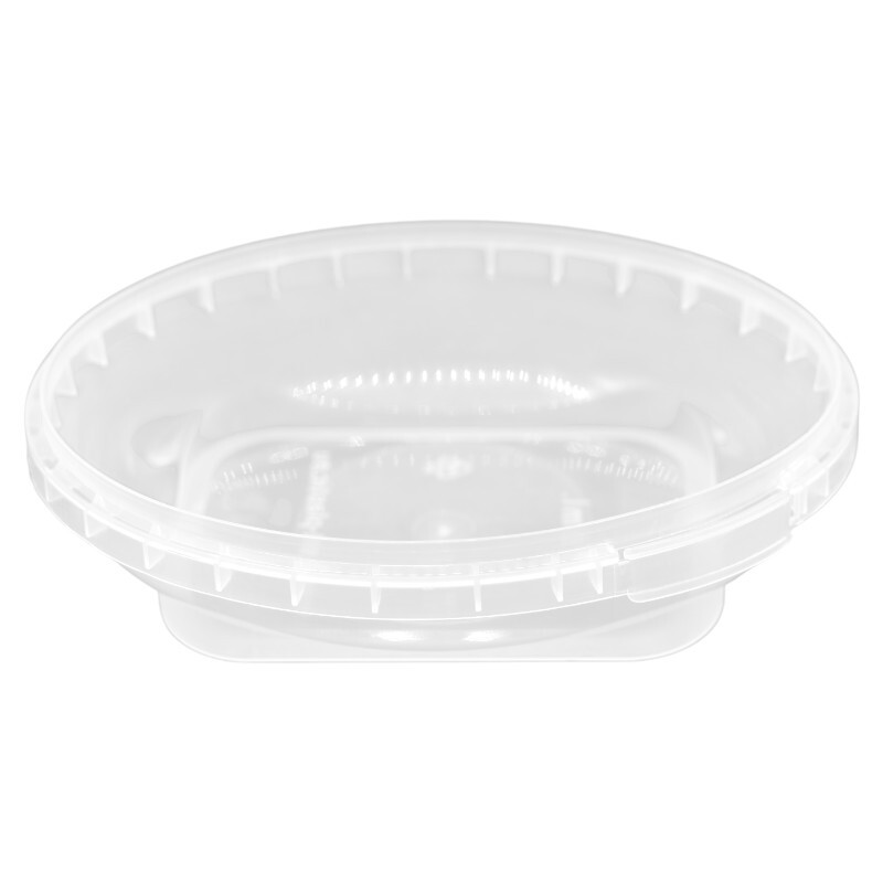 Becher mit Originalitätsverschluß PP 150ml oval 131x95mm klar ohne Deckel