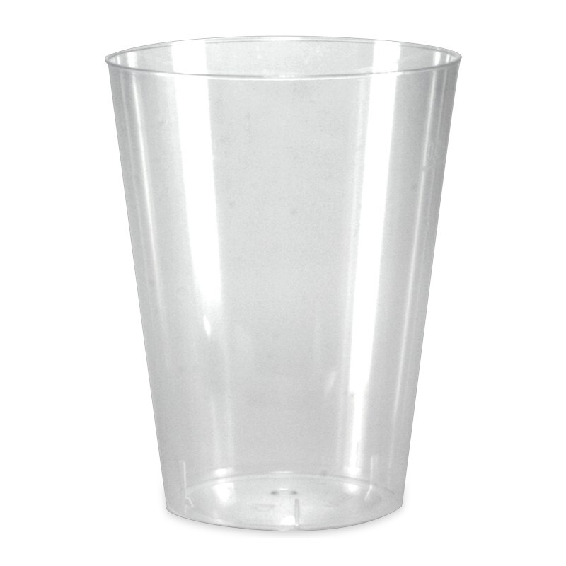 Zahnputzbecher PP 200ml (Ø68mm) mit Eichstrich einzeln verpackt transparent