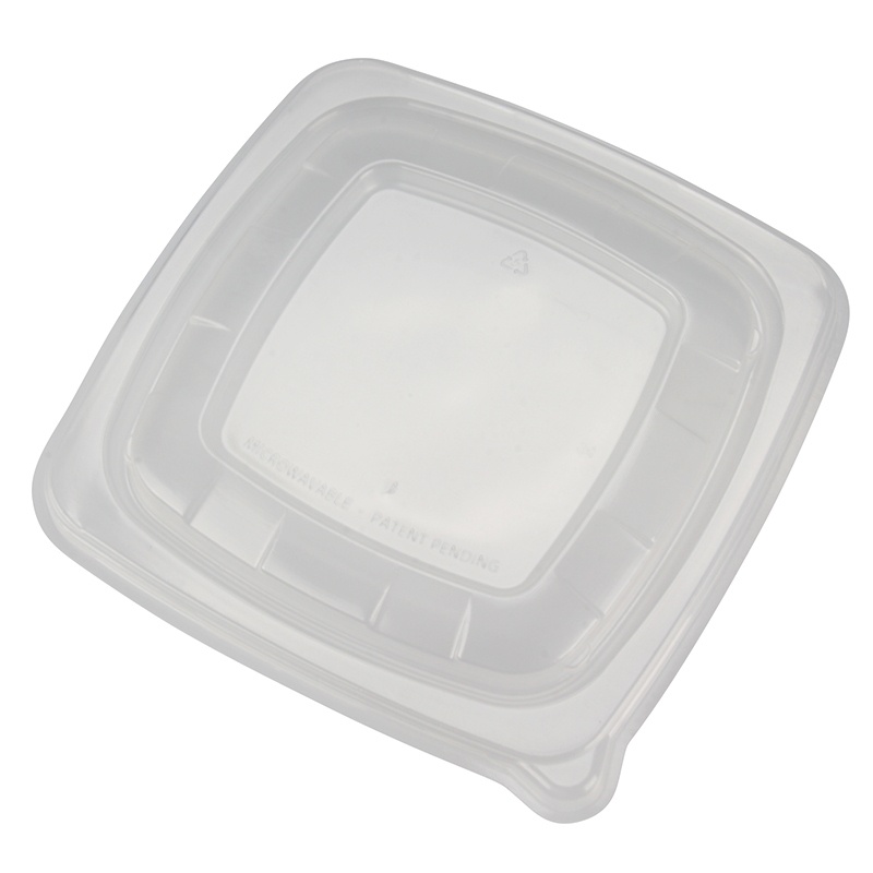 Deckel PP für "BePulp"Schale 750+1000ml transparent 19x19cm,Höhe 1,0cm mikrowellengeeignet bis 120°C