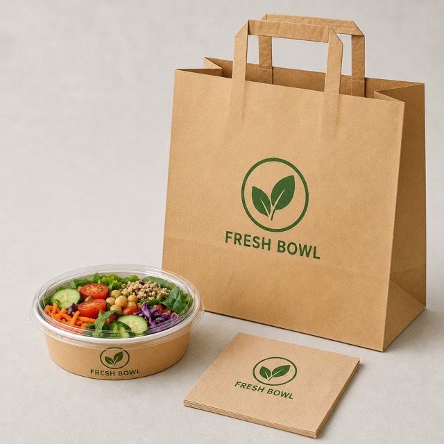 Salatschalen mit Werbedruck